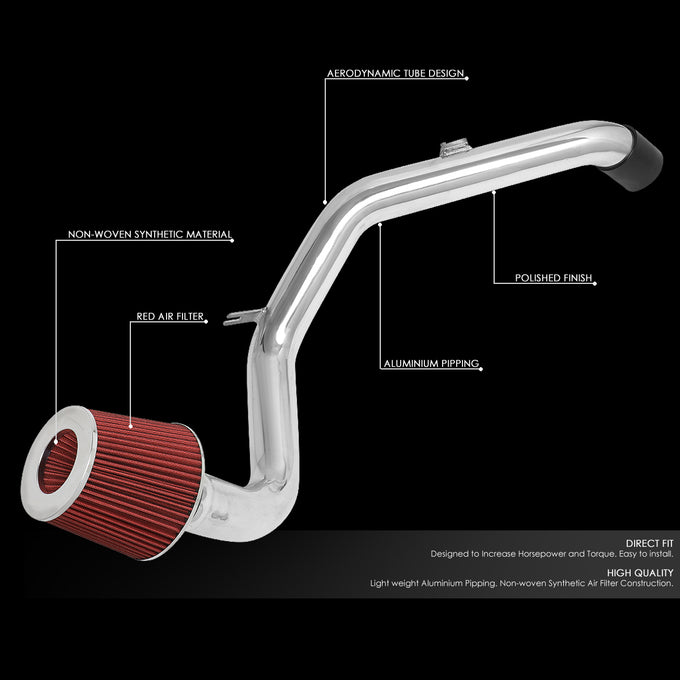 D-Motoring - 06-11 Mitsubishi Eclipse 2.4LShort Ram Air Intake System - Reusable - Aluminum - 2
