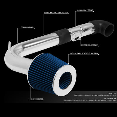 D-Motoring - Short Ram Air Intake System - 2.75 - Cone Stlye - Washable - Aluminum - 06-09 Mazda Miata - 2