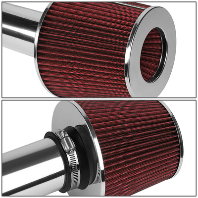 03-08 Hyundai Tiburon 2.7L V6 Aluminum Cold Air Intake w/Red Cone Filter