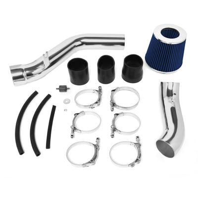 D-Motoring - Short Ram Air Intake System - 2.75 - Cone Stlye - Washable - Aluminum - 03-08 Hyundai Tiburon 2.0L L4 - 6