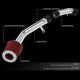 D-Motoring - Short Ram Air Intake System - 2.75 - Cone Stlye - Washable - Aluminum - 03-08 Hyundai Tiburon 2.0L L4 - 2