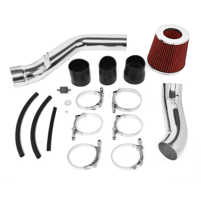 D-Motoring - Short Ram Air Intake System - 2.75 - Cone Stlye - Washable - Aluminum - 03-08 Hyundai Tiburon 2.0L L4 - 6