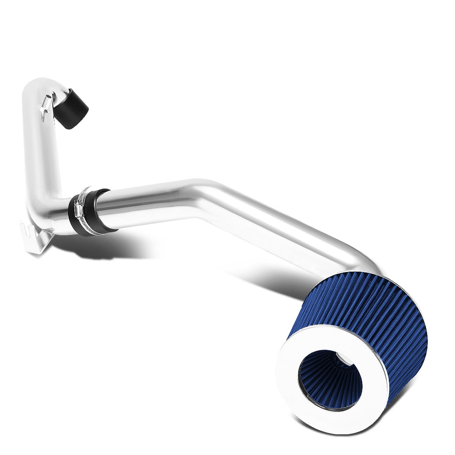 D-Motoring - Short Ram Air Intake System - 2.5 - Cone Stlye - Washable - Aluminum - 96-00 Honda Civic CX / DX / LX - 1