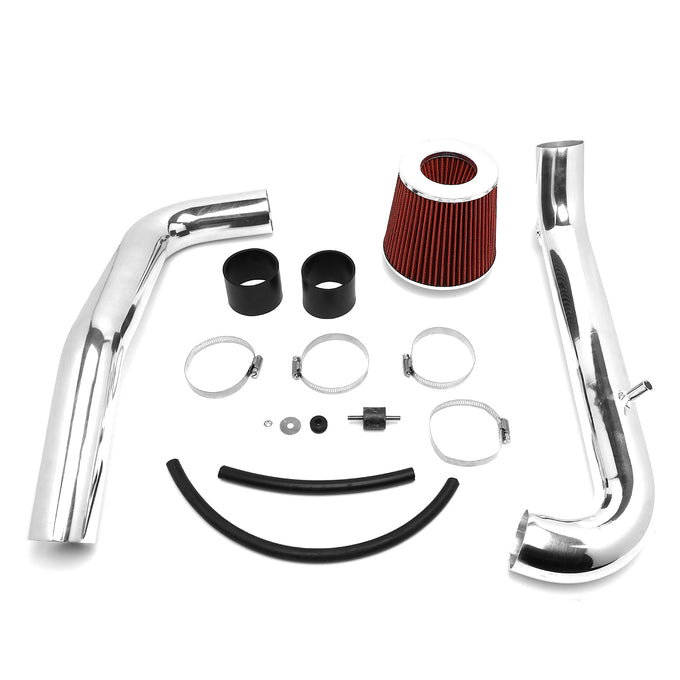 D-Motoring - Short Ram Air Intake System - 2.5 - Cone Stlye - Washable - Aluminum - 96-00 Honda Civic CX / DX / LX - 6