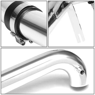 D-Motoring - Short Ram Air Intake System - 2.5 - Cone Stlye - Washable - Aluminum - 01-05 Honda civic EX - 4