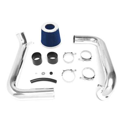 D-Motoring - Short Ram Air Intake System - 2.5 - Cone Stlye - Washable - Aluminum - 01-05 Honda civic EX - 6