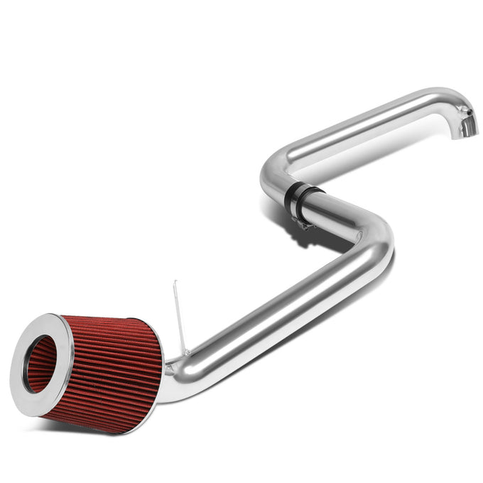 D-Motoring - Short Ram Air Intake System - 2.5 - Cone Stlye - Washable - Aluminum - 01-05 Honda civic EX - 1