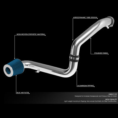 D-Motoring - Short Ram Air Intake System - 3 - Cone Stlye - Washable - Aluminum - 00-05 Honda S2000 - 2