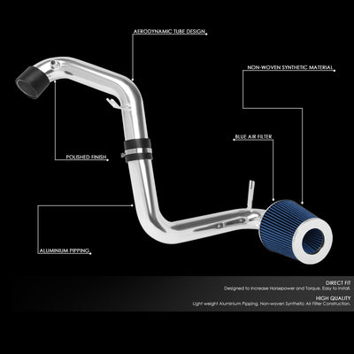 D-Motoring - Short Ram Air Intake System - Lightweight - Aluminum - 06-11 Honda Civic 1.8L - 2