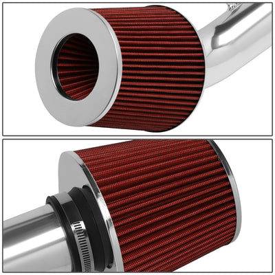D-Motoring - Short Ram Air Intake System - 2.75 - Cone Stlye - Washable - Aluminum - 98-02 Honda Accord V6 - 3