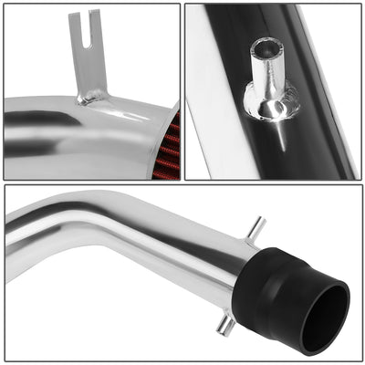 D-Motoring - Short Ram Air Intake System - 2.75 - Cone Stlye - Washable - Aluminum - 98-02 Honda Accord V6 - 4