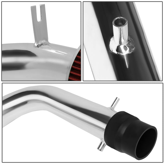 D-Motoring - Short Ram Air Intake System - 2.75 - Cone Stlye - Washable - Aluminum - 98-02 Honda Accord V6 - 4