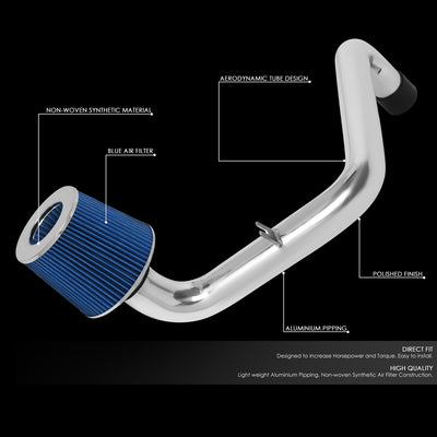 D-Motoring - 94-01 Acura Integra GS RS LSShort Ram Air Intake System - Reusable - Aluminum - 2