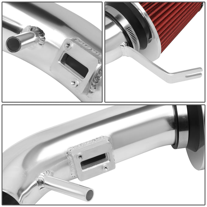 D-Motoring - Short Ram Air Intake System - 3 - Cone Stlye - Washable - Aluminum - 07-12 Nissan Altima 2.5L 4Cyl - 4