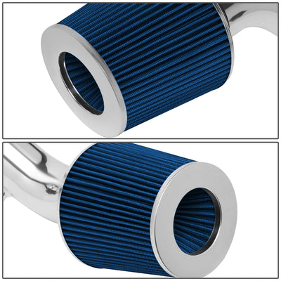 D-Motoring - Short Ram Air Intake System - 2.75 - Cone Stlye - Washable - Aluminum - 03-08 Hyundai Tiburon 2.0L L4 - 3