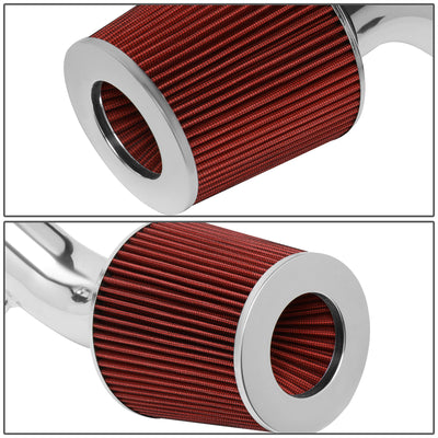 D-Motoring - Short Ram Air Intake System - 2.75 - Cone Stlye - Washable - Aluminum - 03-08 Hyundai Tiburon 2.0L L4 - 3