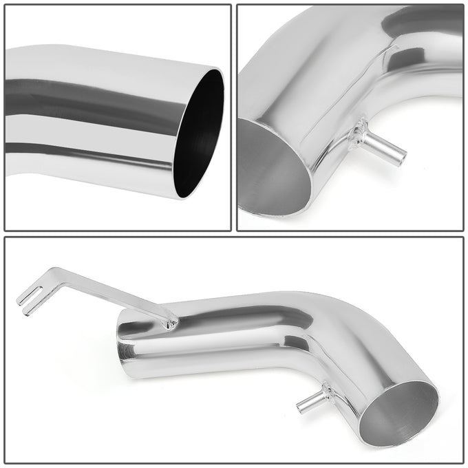 D-Motoring - Short Ram Air Intake System - 2.75 - Cone Stlye - Washable - Aluminum - 03-08 Hyundai Tiburon 2.0L L4 - 5