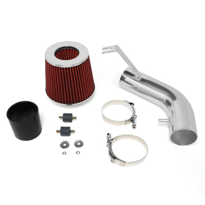D-Motoring - Short Ram Air Intake System - 2.75 - Cone Stlye - Washable - Aluminum - 03-08 Hyundai Tiburon 2.0L L4 - 6