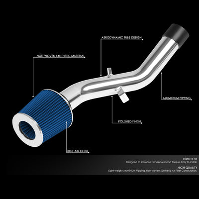 D-Motoring - Short Ram Air Intake System - 3 - Cone Stlye - Washable - Aluminum - 07-13 Lexus IS250 / IS350 - 2