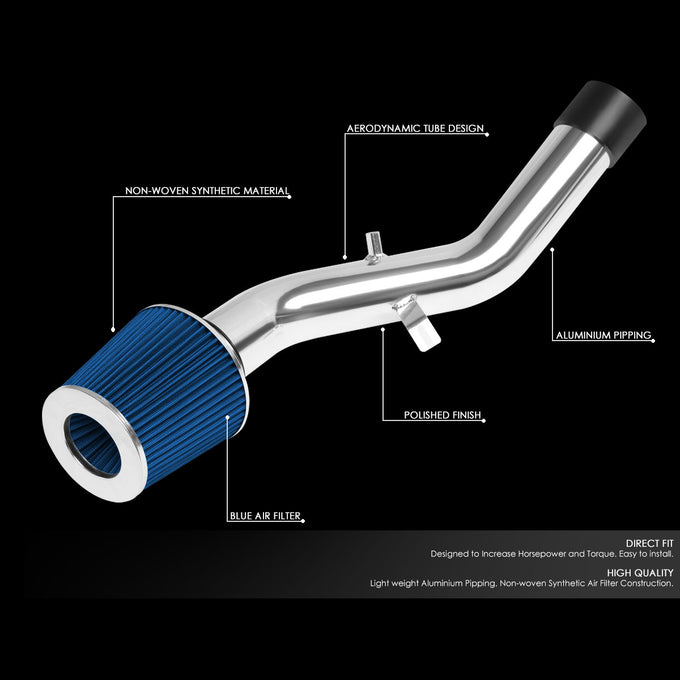 D-Motoring - Short Ram Air Intake System - 3 - Cone Stlye - Washable - Aluminum - 07-13 Lexus IS250 / IS350 - 2