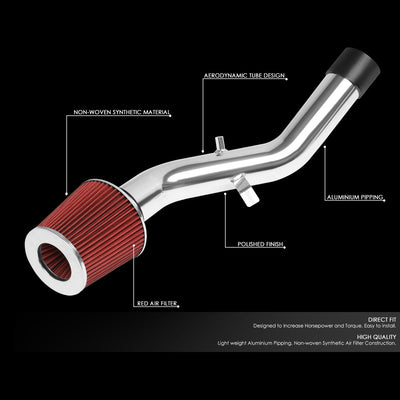 D-Motoring - Short Ram Air Intake System - 3 - Cone Stlye - Washable - Aluminum - 07-13 Lexus IS250 / IS350 - 2