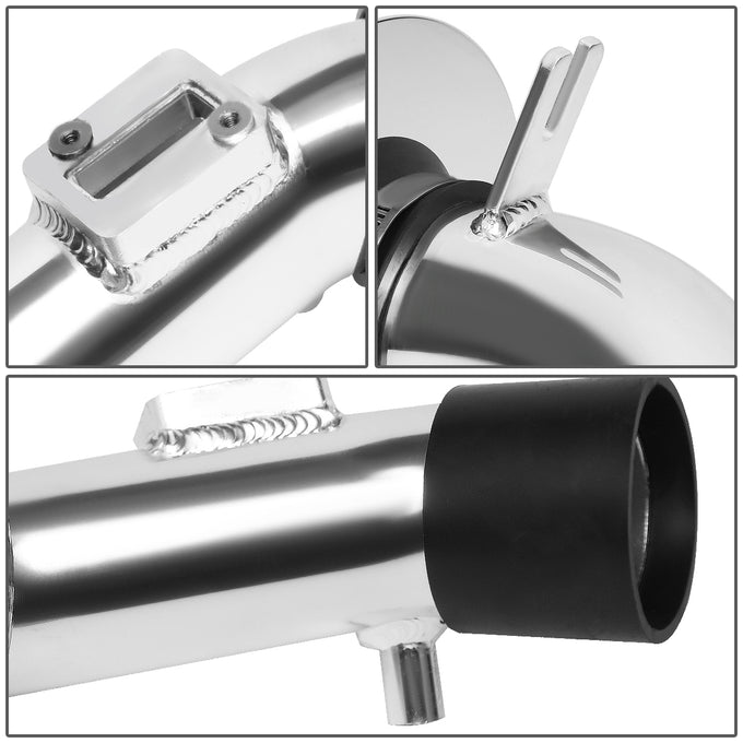 D-Motoring - Short Ram Air Intake System - 2.5 - Cone Stlye - Washable - Aluminum - 06-11 Honda Civic DX LX - 4