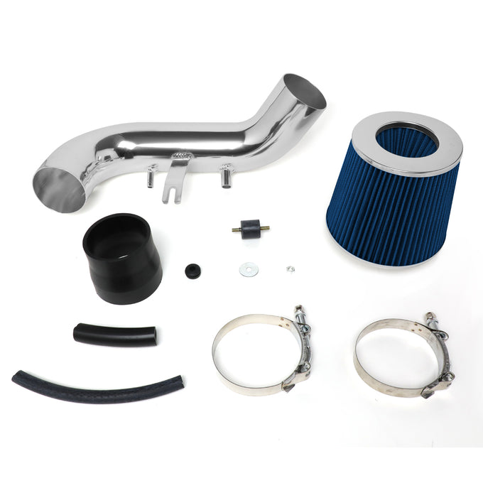 D-Motoring - Short Ram Air Intake System - 3 - Cone Stlye - Washable - Aluminum - 02-06 Acura RSX - 6