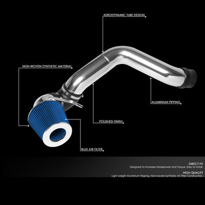 D-Motoring - Short Ram Air Intake System - 3 - Cone Stlye - Washable - Aluminum - Dodge Charger 3.5L V6 / Dodge Challenger 3.5L V6 - 2