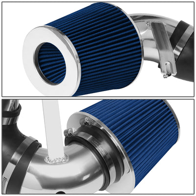 D-Motoring - Short Ram Air Intake System - 3 - Cone Stlye - Washable - Aluminum - Dodge Charger 3.5L V6 / Dodge Challenger 3.5L V6 - 3