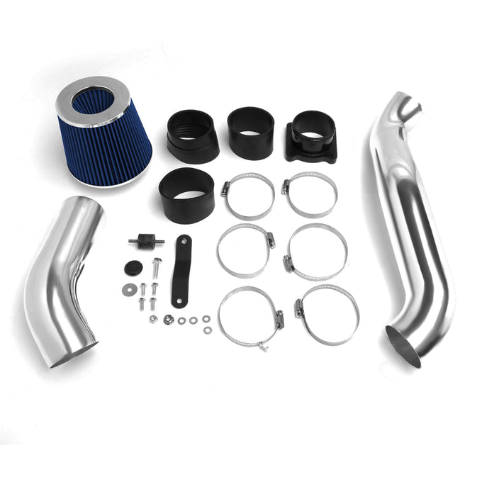 D-Motoring - Short Ram Air Intake System - 3 - Cone Stlye - Washable - Aluminum - 03-06 Nissan 350z - 6