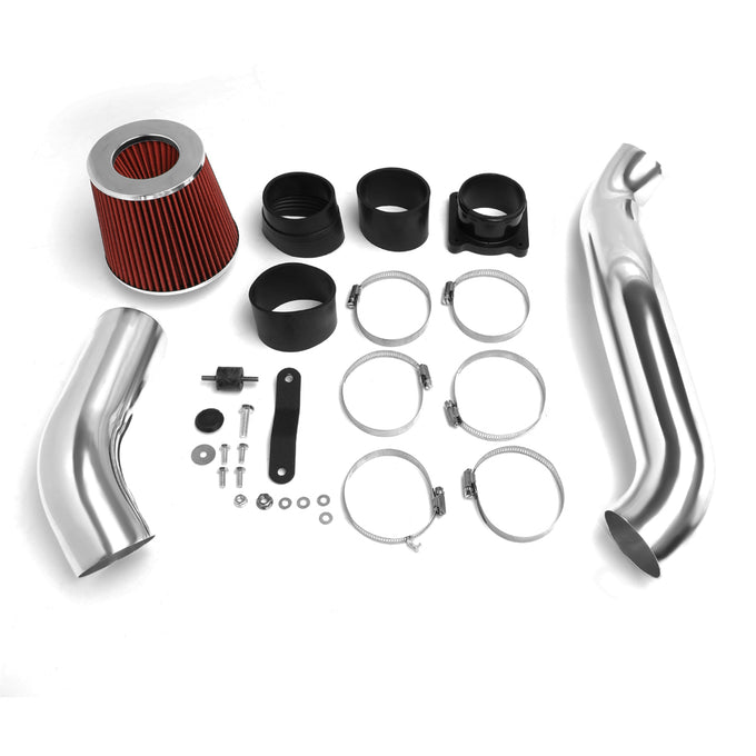 D-Motoring - Short Ram Air Intake System - 3 - Cone Stlye - Washable - Aluminum - 03-06 Nissan 350z - 6