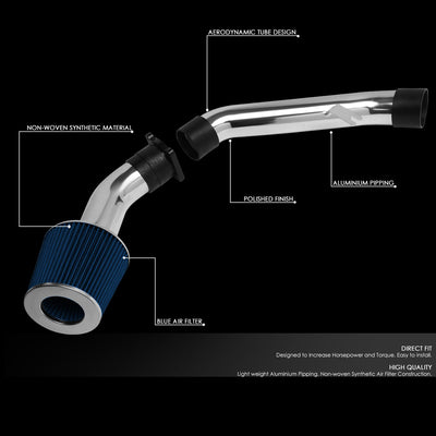 D-Motoring - Short Ram Air Intake System - 3 - Cone Stlye - Washable - Aluminum - 03-06 Infiniti G35 - 2