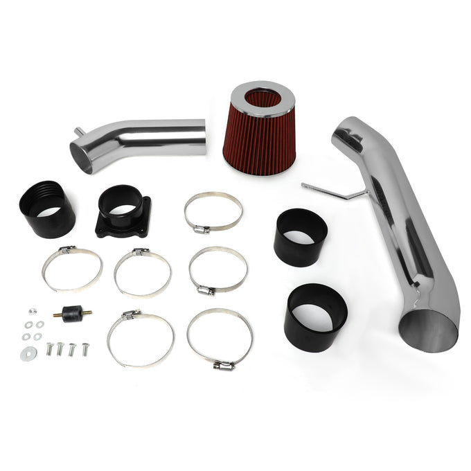 D-Motoring - Short Ram Air Intake System - 3 - Cone Stlye - Washable - Aluminum - 03-06 Infiniti G35 - 6