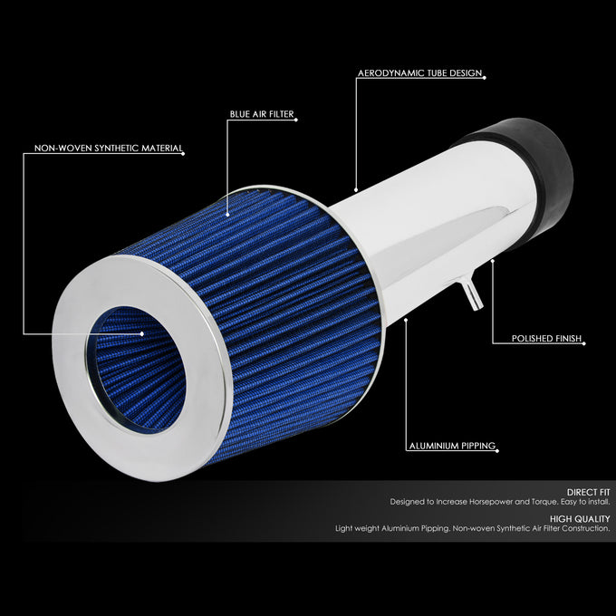 D-Motoring - 93-97 Camaro FirebirdShort Ram Air Intake System - Reusable - Aluminum - 2