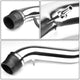 D-Motoring - Short Ram Air Intake System - 3 - Cone Stlye - Aluminum - 88-91 Honda Civic / CRX - 4