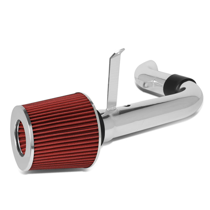 D-Motoring - Short Ram Air Intake System - 2.5 - W/ Cotton Gauze Type Filter - Cone Stlye - Washable - Aluminum - Chevy S10 2.2L / GMC Sonoma 2.2L - 1