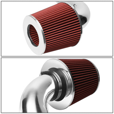 D-Motoring - Short Ram Air Intake System - 3 - Cone Stlye - Aluminum - 01-05 Honda Civic EX - 3
