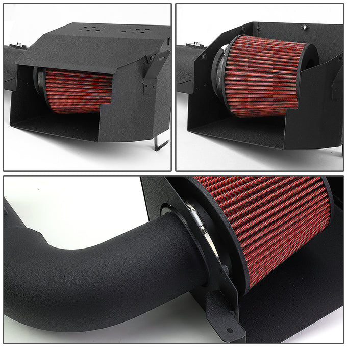 D-Motoring - Short Ram Air Intake System with Heat Shield - W / Cotton Gauze - 13-17 Scion / Toyota FRS 86 / Subaru BRZ - 3