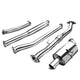 J2 - Cat Back Exhaust System - W/ 3 Muffler Tip - Stainless Steel - 02-06 Nissan Altima L4 QR25 J2 - 1