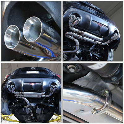 J2 - Cat Back Exhaust System - W/ 2.75 Muffler Tip - Stainless Steel - 13+Scion FRS GT86 / Subaru BRZ J2 - 2