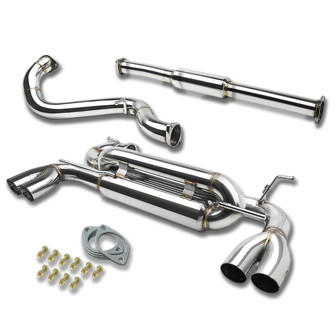J2 - Cat Back Exhaust System - W/ 2.75 Muffler Tip - Stainless Steel - 13+Scion FRS GT86 / Subaru BRZ J2 - 1