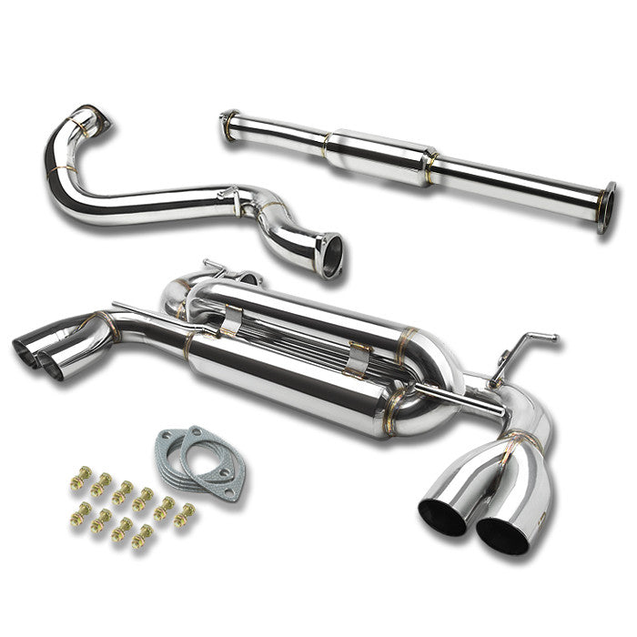J2 - Cat Back Exhaust System - W/ 2.75 Muffler Tip - Stainless Steel - 13+Scion FRS GT86 / Subaru BRZ J2 - 1