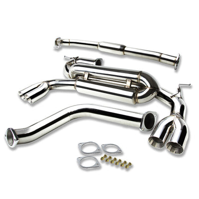 J2 - Cat Back Exhaust System - W/ 2.75 Rolled Muffler Tip - Stainless Steel - 09-13 2.0T R-Spec / Premium Coupe J2 - 1