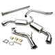 J2 - Cat Back Exhaust System - W/ 4 Dual Rolled Muffler Tips - Stainless Steel - 10-13 Golf GTI / MK6 2.0T J2 - 1