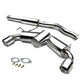 J2 - Cat Back Exhaust System - W/ 4 Dual Rolled Muffler Tips - Stainless Steel - 09-18 Nissan 370z J2 - 1