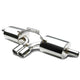 J2 - Axle Back Exhaust System - 3 Muffler Tip - 1.75 OD Inlet - Stainless Steel - 96-04 Porsche Boxster/S 986 M96 - 1