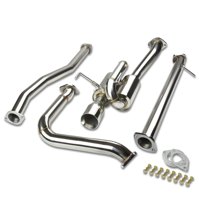 J2 - Cat Back Exhaust System - W/ 3.5 Muffler Tip - Stainless Steel - 12-13 Fait 500 1.4L J2 - 1
