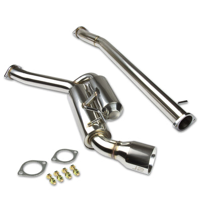 J2 - Cat Back Exhaust System - W/ 4.5 Rolled Muffler Tip - Stainless Steel - 07-13 Infiniti G37 Coupe J2 - 2