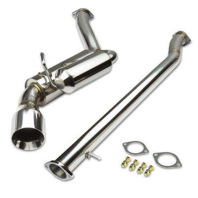 J2 - Cat Back Exhaust System - W/ 4.5 Rolled Muffler Tip - Stainless Steel - 07-13 Infiniti G37 Coupe J2 - 3