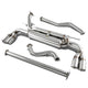 J2 - Cat Back Exhaust System - W/ Rolled Muffler Tip - Stainless Steel - 12-14 Ford Focus Hatch J2 - 1